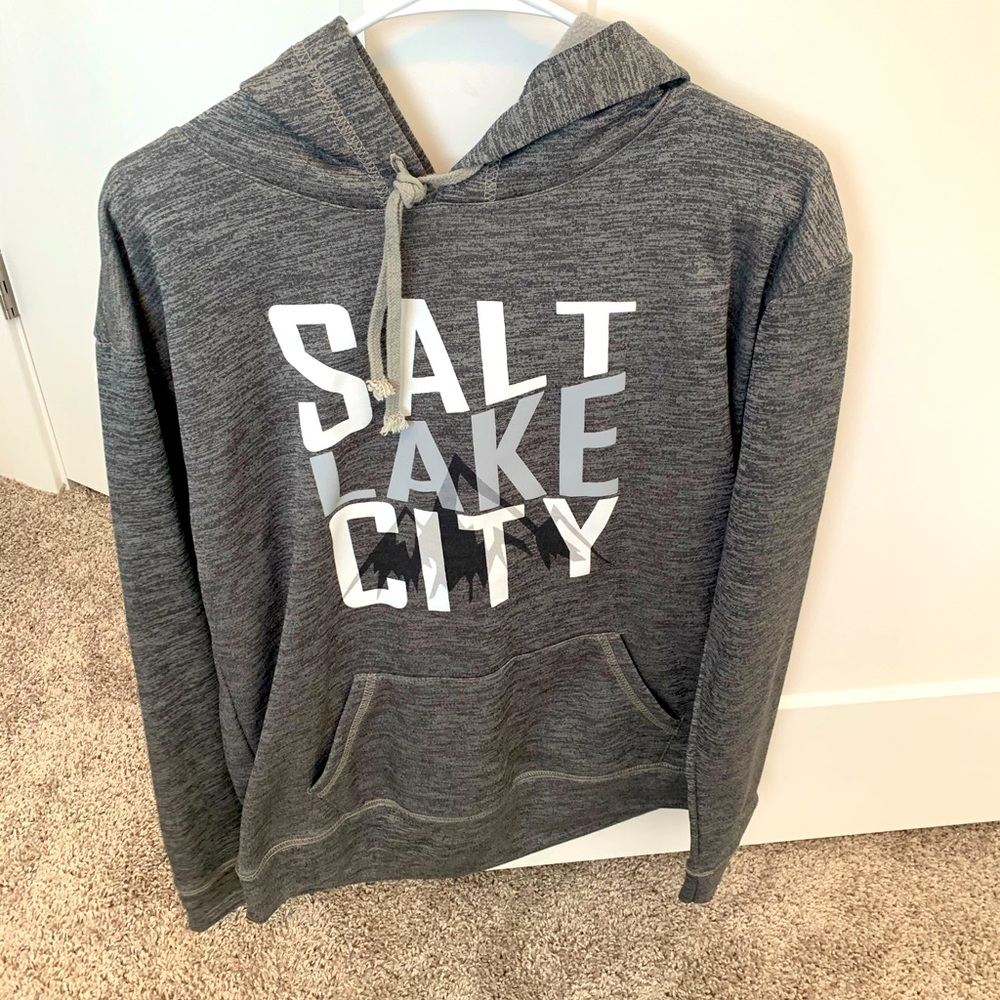 Grey Salt Lake City Hoodie